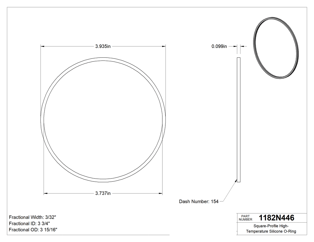 Technical drawing - 1182N446